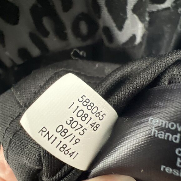 Lane Bryant Velvet Burnout Black Leopard Print Midi Dress Size 14/16 Puff Sleeve - Picture 11 of 12